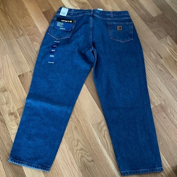 Carhartt NWT Relaxed Fit Work Dungaree Size 42x30 B17 DST - Picture 2 of 9